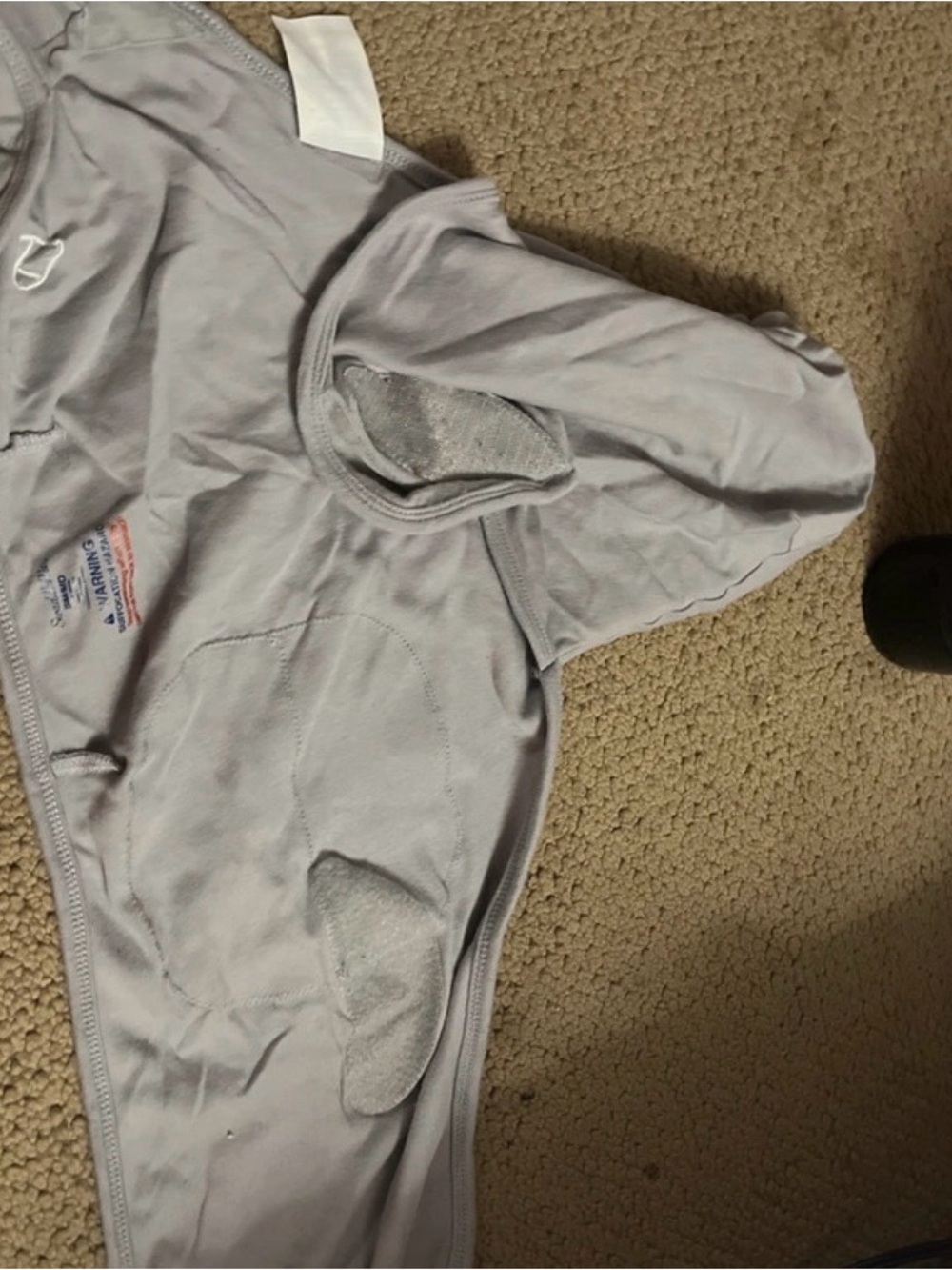 Soft Light Gray Kids One-Piece Romper